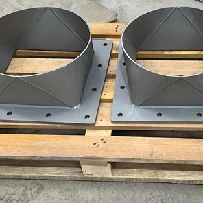 Переходы с круглого сечения на квадратное